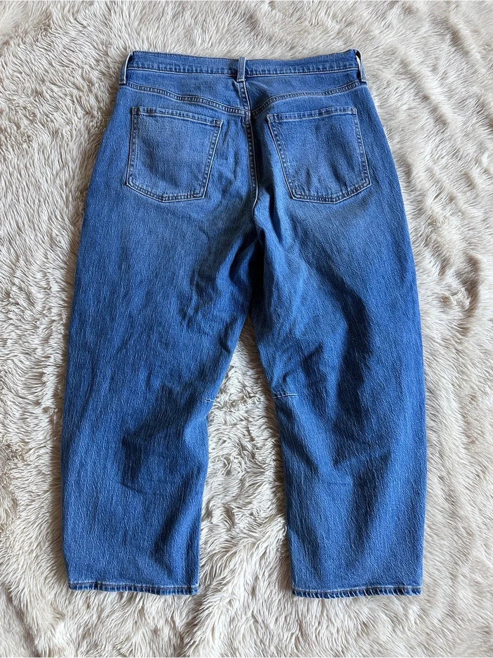 Old Navy Wow High Waisted Barrel Ankle Jeans Light Wash Size 10S